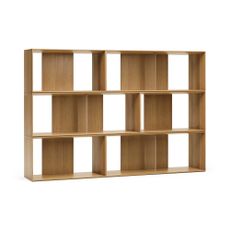 Modulárny policový systém v dekore duba v prírodnej farbe 6 ks 168x114 cm Litto – Kave Home