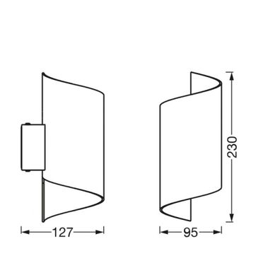 Ledvance - LED Stmievateľné nástenné svietidlo SMART+ TWIST LED/12W/230V Wi-Fi
