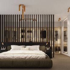 Sollux SL.1553 - Bodové svietidlo KARBON 1xGU10/10W/230V 60 cm zlatá