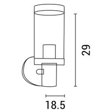 Vonkajšia nástenná lampa 1xE27/15W/230V IP44 čierna