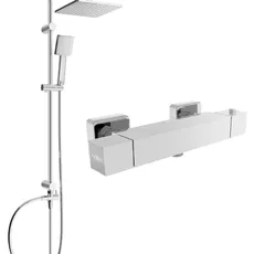 Sprchový set MEXEN Tord - termostatická sprchová baterie Cube chrom
