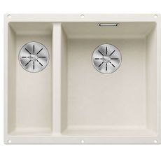 Blanco Subline 340/160 - Silgranitový drez, 56x46 cm, drez vpravo, InFino, jemná biela 527163
