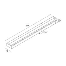 MAXLIGHT W0309 - LED Kúpeľňové nástenné svietidlo FLINK LED/18W/230V IP44 čierna
