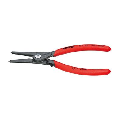 KNIPEX 49 31 A2 presné kliešte na vonkajšie poistné krúžky, 180 mm - protišmyková rukoväť
