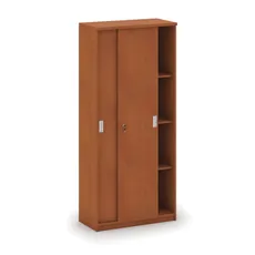 Kancelárska zasúvacia skriňa MIRELLI, 800 x 400 x 1800 mm, čerešňa