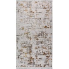 Krémovobiely/v zlatej farbe prateľný behúň 80x300 cm Gold – Vitaus