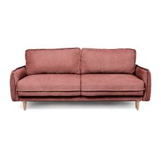 Červená rozkladacia pohovka z textílie buklé 215 cm Patti – Bonami Selection