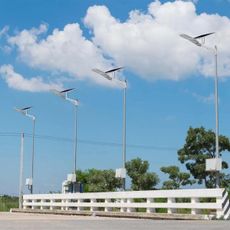 LED Solárna pouličná lampa SAMSUNG CHIP LED/50W/6,4V IP65 4000K + DO