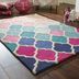 Flair Rugs koberce Ručne všívaný kusový koberec Illusion Rosella Pink / Blue - 200x290 cm