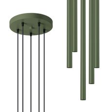 Sollux SL.1522 - Luster na lanku PASTELO 5xG9/8W/230V zelená
