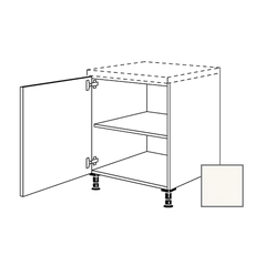 Kuchynská skrinka spodní Naturel Erika24 s dvierkami 60x87x56 cm bílá lesk 450.UD60.L