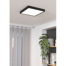 Eglo 900588 - LED Stmievateľné stropné svietidlo FUEVA LED/20,5W/230V čierna