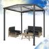 Blumfeldt Pantheon Solid Sky Flat, pergola, prístrešok, 3 x 3 m, polykarbonát, sivá