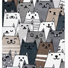 Dywany Łuszczów Detský kusový koberec Fun Gatti Cats multi - 120x170 cm