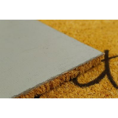 Artsy Mats , Rohožka Kokos Vitajte srdečne – na von aj na doma, 40x60, oranžová, chodba / predsieň