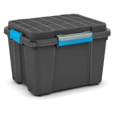 Čierny plastový úložný box s vekom 49,5x39x34 cm Scuba Box – KIS