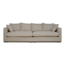 Béžová menčestrová pohovka 266 cm Comfy – Scandic