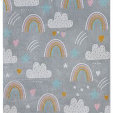 Hanse Home Collection koberce Detský koberček Adventures 105955 Grey Multicolor - 120x170 cm