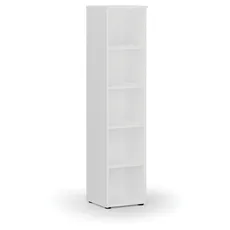 Kancelársky regál PRIMO WHITE, 1781 x 400 x 420 mm, biela
