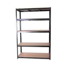 Čierny kovový úložný regál 120x180 cm – Rojaplast