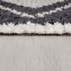 Flair Rugs , Kusový koberec Domino Zaid Berber Monochrome, 160x230, čiernobiela, chodba / predsieň