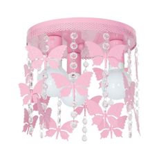 Detské stropné svietidlo ELZA butterflies 3xE27/60W/230V