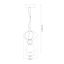 LED Luster na lanku ASCOLI LED/8W/230V pr. 20 cm zelená/modrá