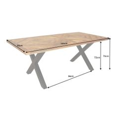 Jedálenský stôl Infinity Home 160cm natural mango