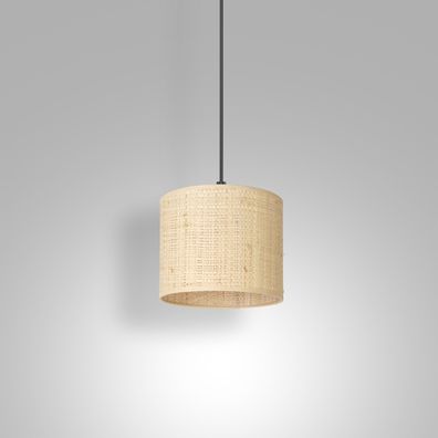 Luster na lanku RATTAN 1xE27/60W/230V pr. 18 cm ratan