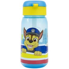 Plastová fľaša na pitie so slamkou a viečkom Tlapková patrola - Paw Patrol - 510 ml