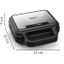 Tefal - Hriankovač ULTRA COMPACT 3v1 700W/230V čierna/chróm