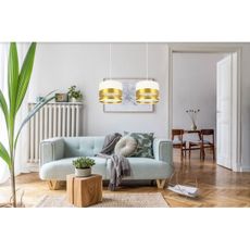 Luster na lanku MILO 2xE27/60W/230V zlatá