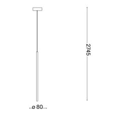 Ideal Lux - LED Luster na lanku FILO LED/3,5W/230V 2700K CRI 90 biela