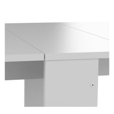 Rozkladací jedálenský stôl s bielou doskou 76x28 cm Papillon – TemaHome