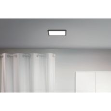 WiZ - LED Stmievateľné stropné svietidlo SUPERSLIM LED/12W/230V čierna Wi-Fi