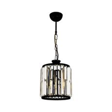 Luster na reťazi PUNE 1xE27/40W/230V čierny