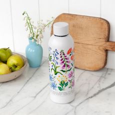 Biela fľaša z nehrdzavejúcej ocele 500 ml Wild Flowers – Rex London