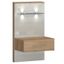 Nočný stolík Gala ns1-l/gl ľavá pacific walnut/beige
