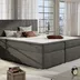 Posteľ Boxspring Boleria 200x180, šedá (látka - bb 01)