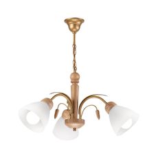 Luster na reťazi TULIPAN 3xE27/60W/230V dub