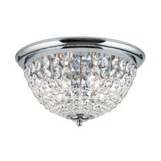 Orion DLU 1840/47-Krištáľové str. svietidlo PLAFOND 6xE27/40W/230V pr.47 cm chróm