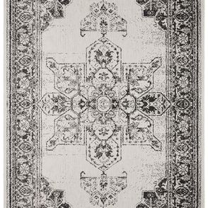 NORTHRUGS - Hanse Home koberce Kusový koberec Twin Supreme 104137 Black / Cream – na von aj na doma - 80x150 cm