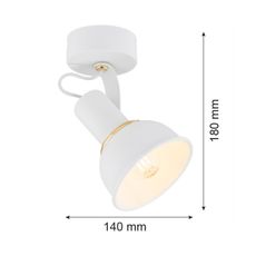 Argon 4899 - Bodové svietidlo TWIST 1xE14/7W/230V biela/zlatá