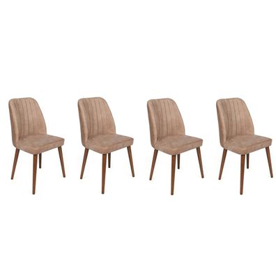 Sada jedálenských stoličiek Alfa Beige, 4 ks