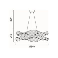 LED Luster na lanku FIRENZE LED/48W/230V 3000K