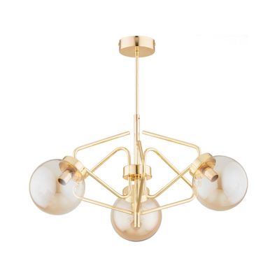 Luster na tyči BARSUM 3xE14/10W/230V zlatá