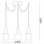 Ideal Lux - Luster na lanku HOLLY 3xE27/60W/230V pavúk mosadz