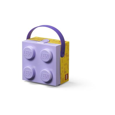 Fialový úložný box s rukoväťou LEGO®