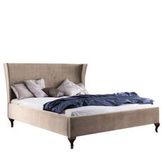 TARANKO Classic CL-1 140 posteľový rám svetlohnedá (Velvet-B1 148) / orech Milano