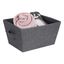 Sivý úložný koš Bigso Box of Sweden Tap, 26 x 19 cm